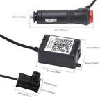 8 m Optic Fiber Car Ambient Footwell Lighting Kit Bluetooth App Control 64 Colors Multicoloured Music Interior Lighting Kit 12V 1W