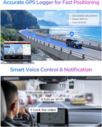 VIOFO A329S 4K 60FPS Dash Cam, Power Saving Parking Mode, Wi-Fi 6 App Control, STARVIS 2 Sensor, Supports up to 4TB SSD or 512GB microSD Card
