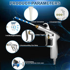 PARAROSE Car Detailing Cleaning Gun,Car Detailing Kit Interior Cleaner,High Pressure Blower Gun,Car Detailing Tools for Car Quickly Blasts Dirt and Dust Works with Air (White)