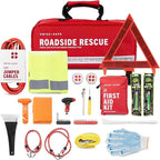Swiss Safe 2-in-1 First Aid Kit for Car, Travel & Home, Businesses - Bonus Mini Kit for Medical Emergency Aid, Survival, Camping - 233 Piece, Car FAK