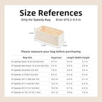 DGAZ Silk Purse Organizer Insert Fits LV Speedy 16/20/25/30/35/45 bags，Silky Smooth Bag Organizer，Luxury Handbag & Tote Shaper（Craie，New nano 16）
