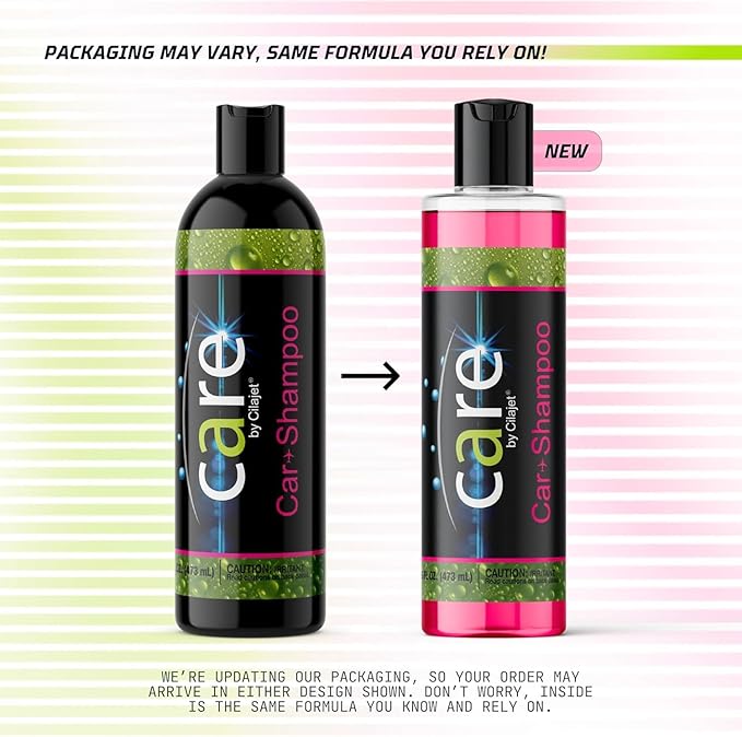 Care Car-Shampoo and Soap - Car Detailing Kit Essential - Vehicle Cleaning Supplies - Produces Thick, Foamy Suds - Gentle on Wax and Sealants, 16 Oz.