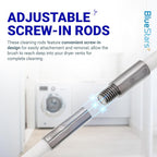 BlueStars 60-Feet Dryer Vent Cleaner Kit with Drill Attachment — Flexible Lint Remover Brush, Extends Up to 60 ft, Works with or Without Power Drill
