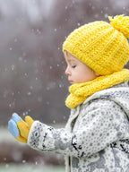 SATINIOR 3 Pairs Toddler Mittens Kids Winter Warm Gloves Baby Soft Stretch Mittens for Boys Girls Children