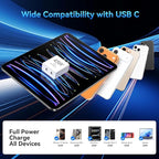 45W USB C Fast Charging for iPhone 17 Pro Max/16/15 Pro,3Pack 45W Dual Port USB C iPhone Charger Block & 6/10/10FT Long USB C Cable for iPhone 17 Pro/16 Pro Max/15 Plus/for Samsung S26 S25-Colorful