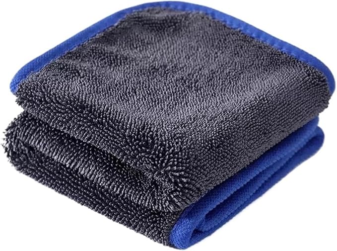 Microfiber Car Cleaning Towel - Super Absorbent Thick Drying Cloth for Detailing and Washing(Blue 40x60cm)