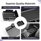 LUWU Center Console Organizer Compatible with Jeep Compass 2021-2026/Dodge Hornet 2023-2026 Accessories Armrest Console Storage Box Insert Tray ABS Material Coin Container White