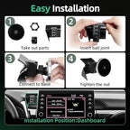 Car Phone Holder for Toyota Camry (2021-2023 2024), MagSafe Car Mount Charger, Magnetic Phone Holder, 15W Wireless Charging, Dashboard Phone Holder, 360° & Hands Free, 2022 Camry Interior Accessories