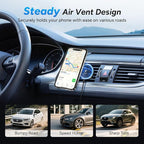 Lecork for Magsafe Car Mount, 15W Magnetic Wireless Charger for iPhone, Magsafe Air Vent Car Holder Charger for iPhone 17 Pro Max/16/15/14 13, Samsung S26/S26+/Ultra, RGB LED Design