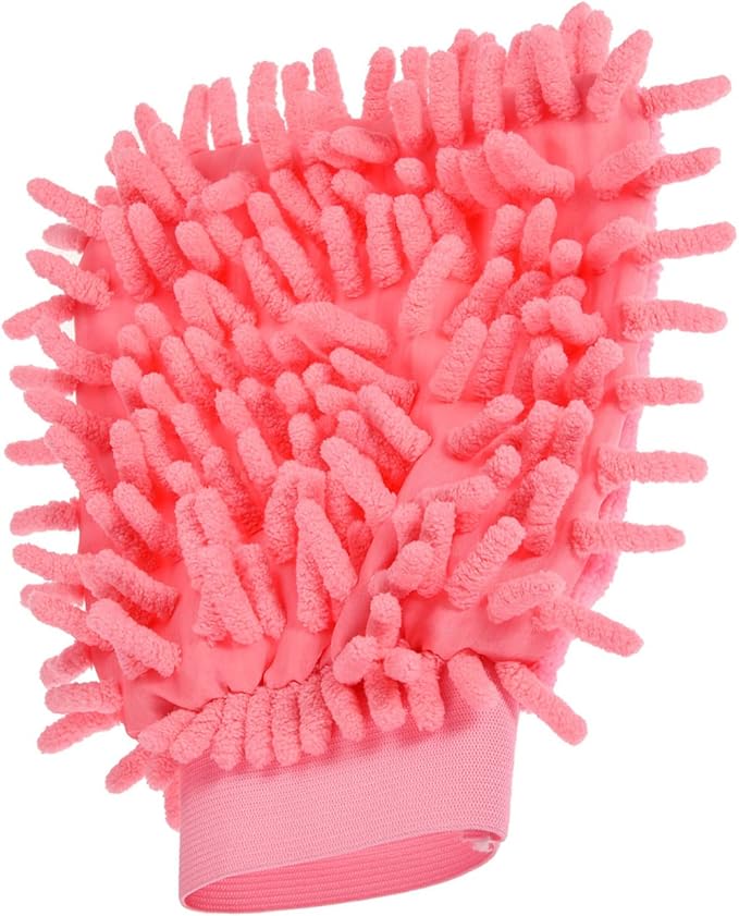 M METERXITY Microfiber Wash Mitt - Chenille Reusable Gloves for Cleaning, Scratch-Free, Apply to Kitchen House Cleaning