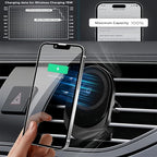 15W Magnetic Wireless Car Charger, Wireless Car Charger,Air Vent Car Phone Mount fit, Fast Charging Magnetic Phone Holder Mount for 16 Pro Plus Max 15 14 13 12 mini, Galaxy S23 S22 S21+