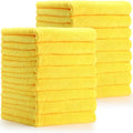Tallew 16 Pcs Car Microfiber Towels Buffing Drying Wash Cleaning Cloths Plush Large Towels Thick Care Polishing Detailing Waxing Scratch Proof Towel, 15.75 x 15.75 Inch (Yellow)