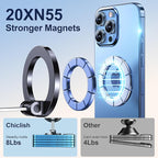 Car Phone Holder for Magsafe [2026 89+LBS Suction & 3700gf Magnetic] 360° Adjustable Cell Phone Mount, Phone Holders for Your Car Accessories Kit for iPhone 17-12 Series & All Speakerphones