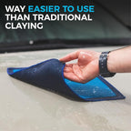 The Rag Company Ultra Clay Towel - Clay Bar Results in Minutes, Smooth Paint Fast, Enhance Gloss & Wax Bond (12"x12")