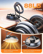 【2026 Newest】SUPERONE for Magsafe Car Mount Suction Cup,【Strongest Suction, 70% Less Spcae】Magnetic Car Phone Holder, Vacuum Phone Mount Foldable Car Accessories for iPhone 17 Pro Max/16/15/14/13/12