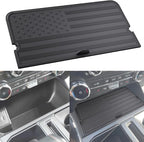 Center Console Compartment Cover for Ford F150 2021-2025 & Lightning XLT 2022-2024, Front Interior Storage Cubby Lid Hidden Secret Pocket Panel (For Open Pocket in Front of Shifter) (USB Hole)