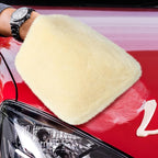 Dingion 3 Pcs Wool Car Wash Pad Wash Mitts Plush Synthetic Polish Pads for Car Washing Detailing Scratch Free,10x10 Inch