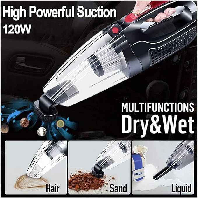 Wet Dry Vacuum Cleaner Car Vacuum Cleaner Power Handheld Vacuum Cleaner for Cars Portable Vacuums Cleaners for Car,Home, Travel - Car Accessories