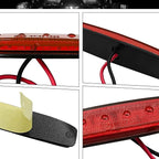 10Pcs LED Rock Lights Underglow Wheel Fender, Multi-Color Wheel Well Lights Waterproof Under Glow Kit for Car Truck SUV Golf Cart Wrangler ATV UTV Offroad - Fender Lighting (Red)