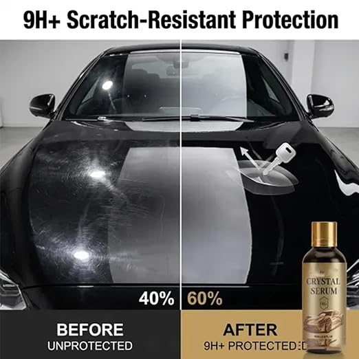 Ceramic Car Coating Kit - Crystal Serum,9H+ Hardness Professional Ceramic Coating for Car,Advanced Graphene Ceramic Coating,for Auto Car Paint Protection (1PCS)