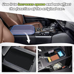 Sunsdrew for 2024 2025 Toyota Land Cruiser Center Console Organizer Insert Console Tray Land Cruiser ABS Armrest Storage Box for 2024 2025 Land Cruiser Accessories
