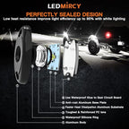 LEDMIRCY Pure White Rock Lights 30PCS 6000K Super Bright Rock Light White for Off Road Trucks ATV UTV SUV Boat Car Underglow TRAI Rig Light Underbody Neon Lights High Power Waterproof Shockproof