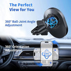 AOUXSEEM for MagSafe Car Charger Mount,15W Fast Charging,20xN55 Magnets,Car Phone Holder Wireless Car Charger Magnetic Phone Holder for iPhone 17/16/15/14/13/12/Pro/Plus/Max Samsung Galaxy S Series