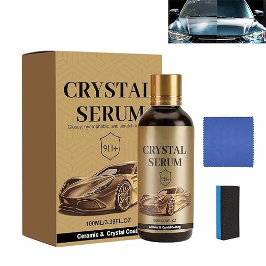 Ceramic Coating Spray for Cars, 9H Graphene Auto Paint Protection Liquid, High Gloss Hydrophobic Finish, Easy Apply Detailing Coating for Exterior Surfaces