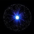 14 inch Corded Fiber Optic Mood Novelty Lamps Lighting Lite with Color-Changing Crystals Base (1)