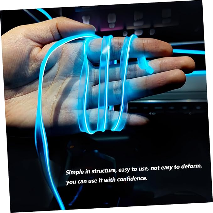 Alipis 3pcs Car Led Lights Ambient Lighting for Car Interior Under Kit High Brightness USB-Powered Easy to Install