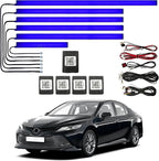 Acrylic Interior Car LED Strip Light WithWireless APP, for Toyota Camry XV70 2018, 2019, 2020, 2021, 2022, 2023, 2024 RGB 6 in 1 Wth 256 LEDsFiber Optic Ambient Lighting Kits