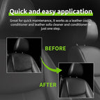 Leather Cleaner and Conditioner Cream Care Kit for Car Interiors Seats,Couches,Purses,Bags,Jackes,Boots