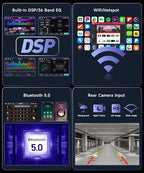 8Core 6G+128G Radio for Honda Civic 2006-2011 Android Car Stereo with 10.1inch IPS Touch Screen Wireless CarPlay Android Auto DSP FM/RDS WiFi GPS Bluetooth 5.0 AHD Backup Camera