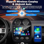 [4+64G] Android 13 Car Stereo for Jeep Compass Patriot 2010-2016 Support Wireless Carplay&Android Auto, 10.1 inch IPS Touchscreen Patriot Radio with GPS, WiFi, Bluetooth FM Radio
