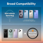 Magjieyx for Magsafe Car Mount Wireless Charger Magnetic Fast Charging Compatible with iPhone 17,16,15,14,13,Pro Max,Mini,Magsafe Case, Air Vent and Stick On Dashboard Car Phone Holder