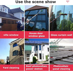 Water Fed Pole Kit Window Cleaning Pole 6M 7.2M 9M 11M Water Fed Telescopic Brush/Extendable for Photovoltaic Panel Trucks,36FT/10.8M (36FT/10.8M)
