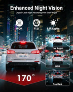 QXTAMO® 4 Channel Dash Cam Front and Rear Inside Left Right, 360 Degree View Dash Camera for Cars, 1080P Dashcam, 5G WiFi Car Camera with Night Vision, 24/7 Parking Monitor, G-Sensor, Free 64GB Card