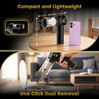 Wansimoo Handheld Car Vacuum Cleaner,25000PA Strong Cyclonic Suction Foldable Mini Vacuum Portable Cordless with Digital Display and One Touch Dust Removal for Car, Home, Office, Kitchen (Gold)