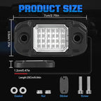 6Pods LED Rock Lights 24 LEDs Chips Neon Trail Rig Lamp Underglow Lights for Cars Trucks SUV ATV UTV(Blue)