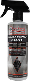Diamond Coat Graphene Infused Ceramic Spray By White Diamond Detail Products, Advanced SiO2 Technology Infused with Graphene Provides Long Lasting Protection, 16oz Bottle, Brilliant Shine Made Easy