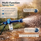 Perfect Life Ideas Car Wash Sprayer Cannon with Soap Dispenser, Multi Pattern Spray Gun for Garden Hose, Adjustable Water Sprayer for Car Cleaning, Trucks, Vans,SUVs and Outdoor Use.