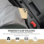 2 PCS Car Seat Gap Filler Organizer, Multifunctional Gap Fillers Between Seat and Center Console, Recessed Storage Organizer Stop Things from Dropping for Car Truck SUV (Black)