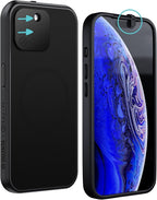 Spy-Fy iPhone 15 Privacy Case with Camera Covers Front and Rear | Magsafe compatible and Kickstand | Protect Your iPhone and Privacy | 6-Foot Drop Proof | 6,1 Inch | Camera Protection by Valenta