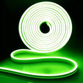 iNextStation Green LED Strip Lights 16.4FT/5M, 12V Flexible Silicone Neon Rope Lights, IP65 Waterproof, Cuttable Strip Light for 0.98Inch, Rope Led Lights for Bedroom, Indoor, Outdoor (No Adapter)