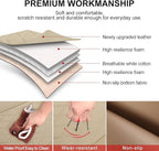 1 Pack Leather Front Car Seat Cover Bottom Car Seat, Anti-Slip and Full Wrap Driver Car Seat Protectors, Luxury Waterproof Bottom Auto Seat Cushion Pad Mat for Most Vehicles(Yellow Beige)