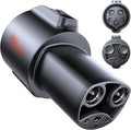 Ecogenix J1772 to Tesla Charger Adapter, Max 80A/250V for Tesla Model Y 3 X S Cybertruck, Tesla Accessories, Connecting to SAE J1772 Charging Stations Fast & Safe Charging for Tesla only
