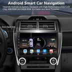 Car Radio for Toyota Camry 2012-2014: 8-Core 4GB+64GB Android 15 Stereo Replacement with Wireless CarPlay Android Auto - 10.2 inch Touchscreen Head Unit with GPS Bluetooth WiFi