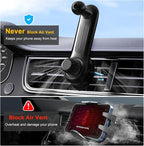 Car Vent Clip for Car Mount [Never Blocking] Universal Car Phone Holder Mount Vent Clip Replacement, 17mm Ball Joint Air Vent Clip for Car Fits Most Car Phone Holder and Wireless Car Charger