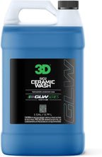 3D SiO2 Ceramic Wash & Wax Soap - 1 Gallon - pH Neutral Car Shampoo with Hydrophobic Protection & Deep Gloss | SiO2 Coating | Scratch-Free Detailing