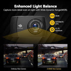 Z-Edge T4 Dash Cam Front and Rear, 4K Dual Dash cam, 2K+1080P Front and Rear, Touch Screen WiFi Car Camera, WDR, Night Vision, G-Sensor, Loop Recording, 24 Hours Parking Mode, Support 512GB Max